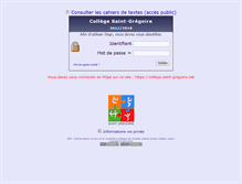 Tablet Screenshot of college.saint-gregoire.net